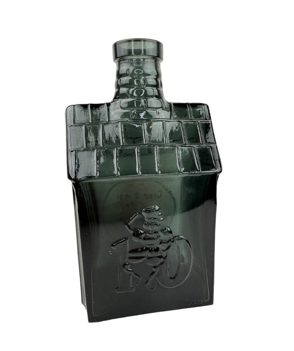 VINTAGE Wheaton Glass 1979 Greetings of the Season Black Promo Bottle